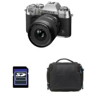 camara mirrorless fujifilm x-t50 plata 402mp 16-50mm wifi bluetooth