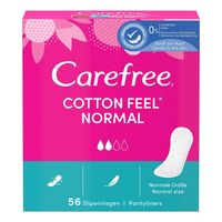 carefree cotton feel normal unscented pantyliners