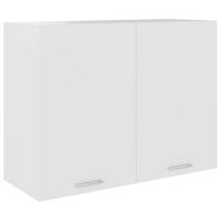 armario de pared  mueble pared  armario colgante de cocina madera ingenieria blanco 80x31x60 cm cfw739575