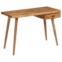 escritorio de madera maciza de acacia 110x50x76 cm vidaxl