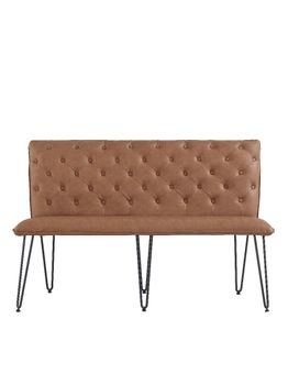 Austin 140cm Tan Studded Back Bench