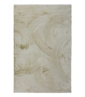 alfombra lavable en lavadora de pelo estilo piel de conejo - soft gold