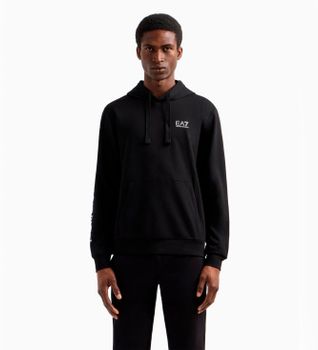 EA7 para hombre. 7M000569_AF13512 Sudadera Logo Series negro (XL), Casual, Algodón, Manga larga