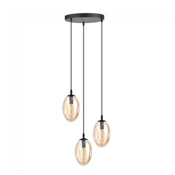 Lámpara de techo celeste ámbar (3 luces)
