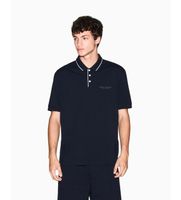 ax armani exchange para hombre xm001557af10363ub101 polo elastico marino l casual algodon manga corta