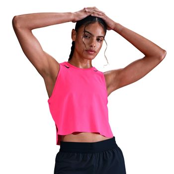 Nike AeroSwift   Camiseta de running Mujeres - rosa, negro