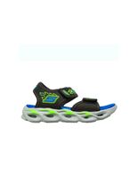 sandalias skechers lights thermo-splash - heat nino negro