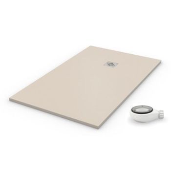 Plato De Ducha Natural Crema - 75x220cm - Resina Con Cargas Minerales