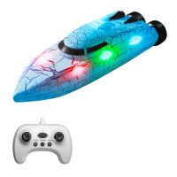 ylrc 826 barco rc mini 24g rtr 360 rodar luz fresca vehiculo a prueba de agua modelo de velocidad