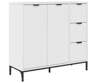 aparador - mueble de almacenamiento brillante 895 x 33 x 82 cm madera de ingenieria es1682