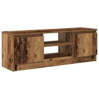 mueble para tv madera ingenieria madera envejecida 102x30x36 cm