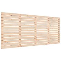 cabecero de cama de pared madera maciza de pino 156x3x915 cm vidaxl