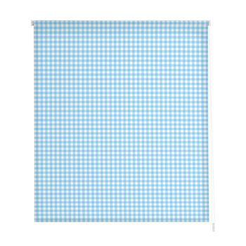 Estoralis - Estor Enrollable Translucido | Estampado Cocina | 120 X 180 Cm (ancho/alto) Tamaño Tela 117 X 175 Cm | Vichy-2 Celeste