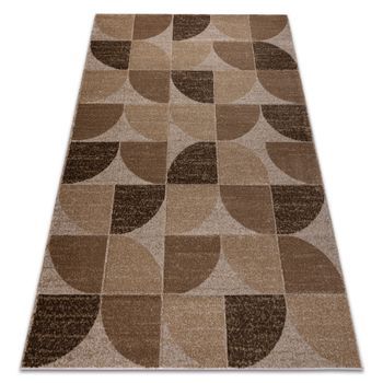 Alfombra Arcana 4673 Beige / Marrón Claro, Geométrica, Moderna 240x330 Cm
