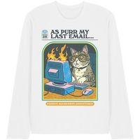 steven rhodes camiseta manga larga as purr my last email para mujer