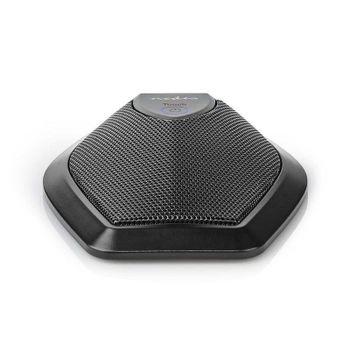 Micrófono Nedis MICCU100BK USB omnidireccional con botón de silencio