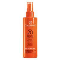 collistar - tanning moisturizing milk spray face-body spf 20 proteccion solar 200 ml unisex