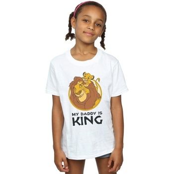 Disney Camiseta The Lion King My Daddy Is King para niña