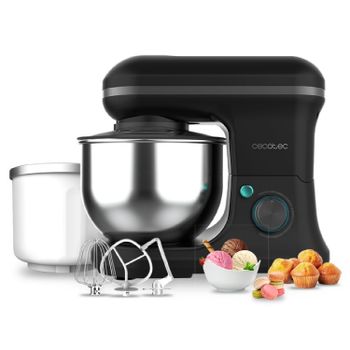 Cecotec Batidora amasadora Batidora Amasadora Cecomixer Merengue 5L 1200 Ice-Cream Black