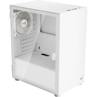 caja pc aerocool cs-111 mini torre blanca con panel vidrio