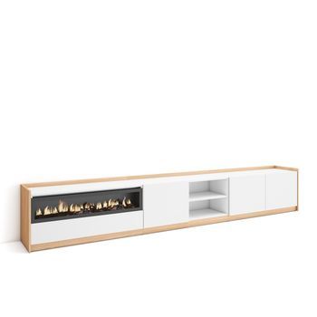 Mueble Tv, Televisión, Muebles De Salón, Almacenaje, 310x50x37 Cm, Para Tv Hasta 80