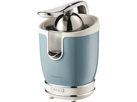 exprimidor - ariete 413-05 85 w retro con 2 conos funcion antigoteo acero inoxidable metal azul