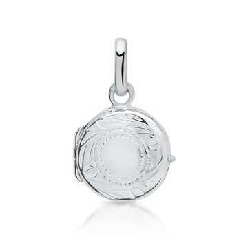 Moderno relicario con bisagra de plata 925
