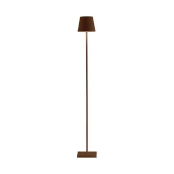 Lámpara Led Poldina Pro L Corten Recargable Y Regulable 122cm Con Batería Hasta 12 Horas