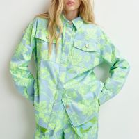 essentiel antwerp hillies cotton-twill shirt jacket - eu 34uk6