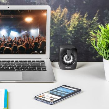 Altavoces Rebel PC 2.0 USB 6W con audio claro y diseño compacto