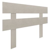 dhome cabecero espigas beige 95cm horizontal estilo valla con patas madera reciclada dm herrajes incluidos 95cm horizontal valla espigas beige