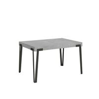 mesa extensible 90x140244 cm rio cemento estructura antracita