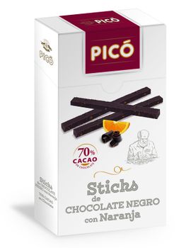 Sticks de chocolate negro con naranja Picó - 100g