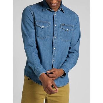 Lee Camisa manga larga 112320163 REGULAR SHIRT-WASHED BLUE para hombre