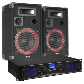 Altavoces Fenton Sistema sonido Bluetooth MP3 700W con amplificador clase D