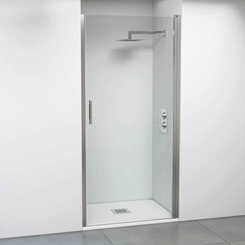 Mampara De Ducha Abatible Plata Brillo 61-64 Cm Bellobath