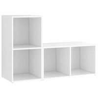 muebles de salon 2 pzas madera ingenieria blanco 72x35x365 cm vidaxl