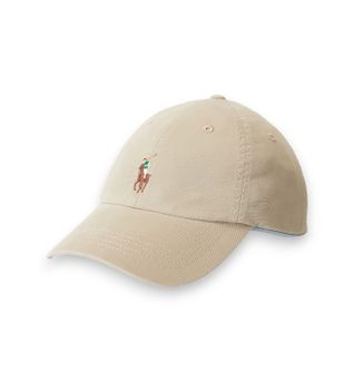 Polo Ralph Lauren para mujer. 211954881003 Gorra de sarga de algodón con caballo beige (OSFA), Casual
