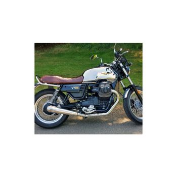 Silenciador de escape Moto Guzzi V 7 i.e. III Mistral cónico par corto