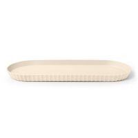 bandeja de servicio de polipropileno beige opaco