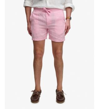 Superdry para hombre. M7110520A Shorts Merchant Lino rosa (XL), Casual