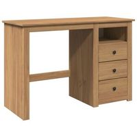 escritorio panama madera maciza de pino 112x45x75 cm vidaxl