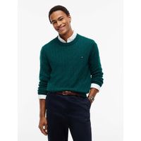 tommy hilfiger jersey lambswool cable crew para hombre