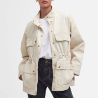barbour maeva utility casual cotton jacket - uk 8