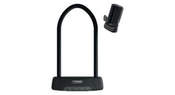 Candado en u abus granit plus 470 150hb300 negro   soporte sh b