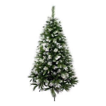 Solagua Árbol De Navidad Artificial Extra Relleno Nevado 150cm 418 Ramas, Árbol Con Hojas Combinadas, Piñónes Y Soporte Metálico, Diámetro 80cm