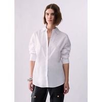 liu jo camisa camisa con abertura para mujer