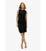 superdry para mujer w8011870a minivestido de ganchillo chevron negro m casual fiesta algodon sin mangas  tirantes