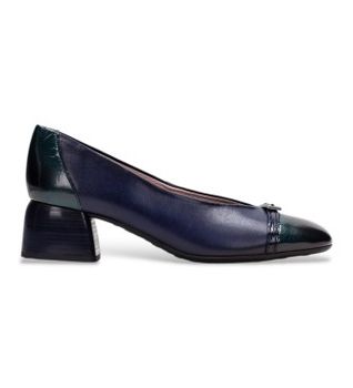 Hispanitas para mujer. BHI264922 Zapatos de Piel Varsovia marino (41), 1 a 3cm, Hebilla, Casual