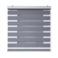 estores noche y dia premium estor enrollable con acabados de aluminio premium plata 200 x 250 cm